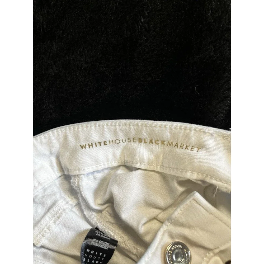 White House Black Market Skinny Jeans White Size 10